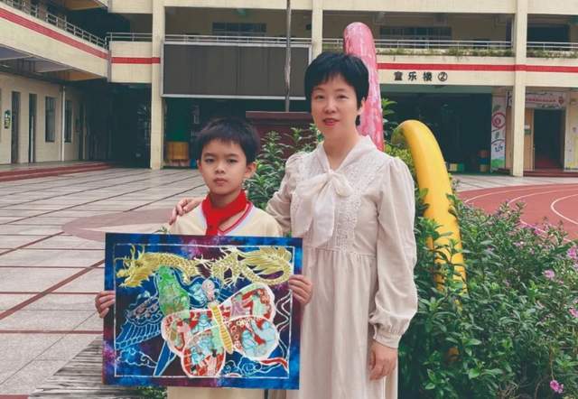 广东省佛山市同济小学荣获区剪纸比赛一等奖