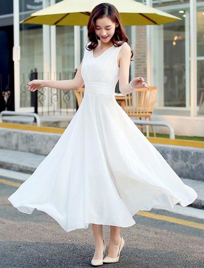 白衣连衣长裙品牌