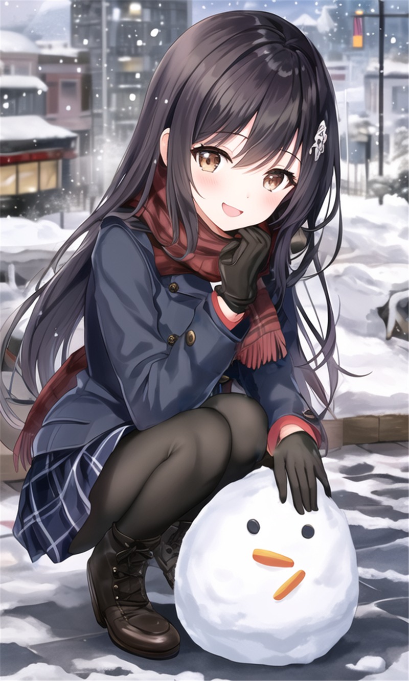 二次元壁纸分享 雪人特辑p站美图欣赏