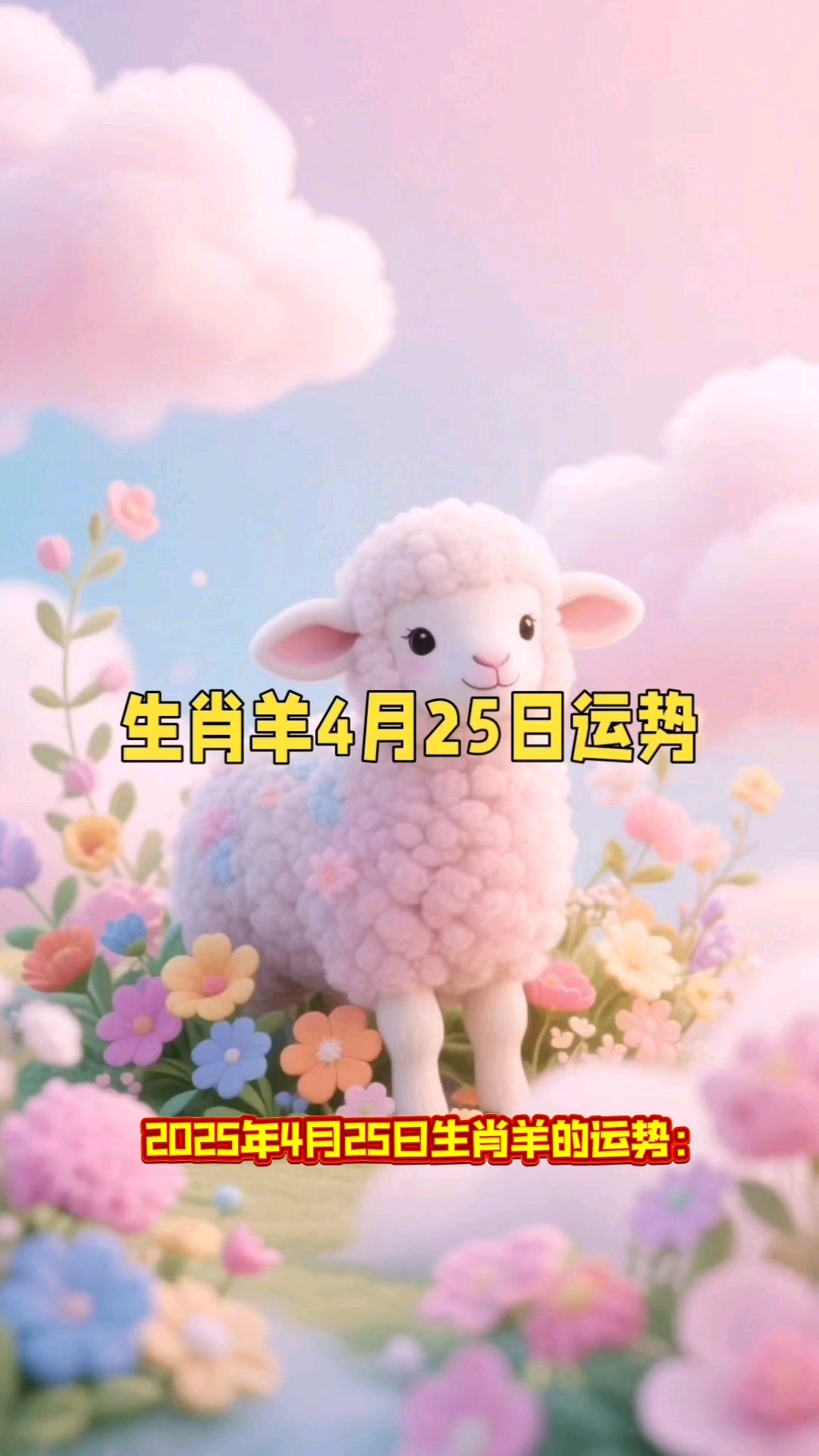 4月5日生肖羊运势(生肖羊四月份运势)