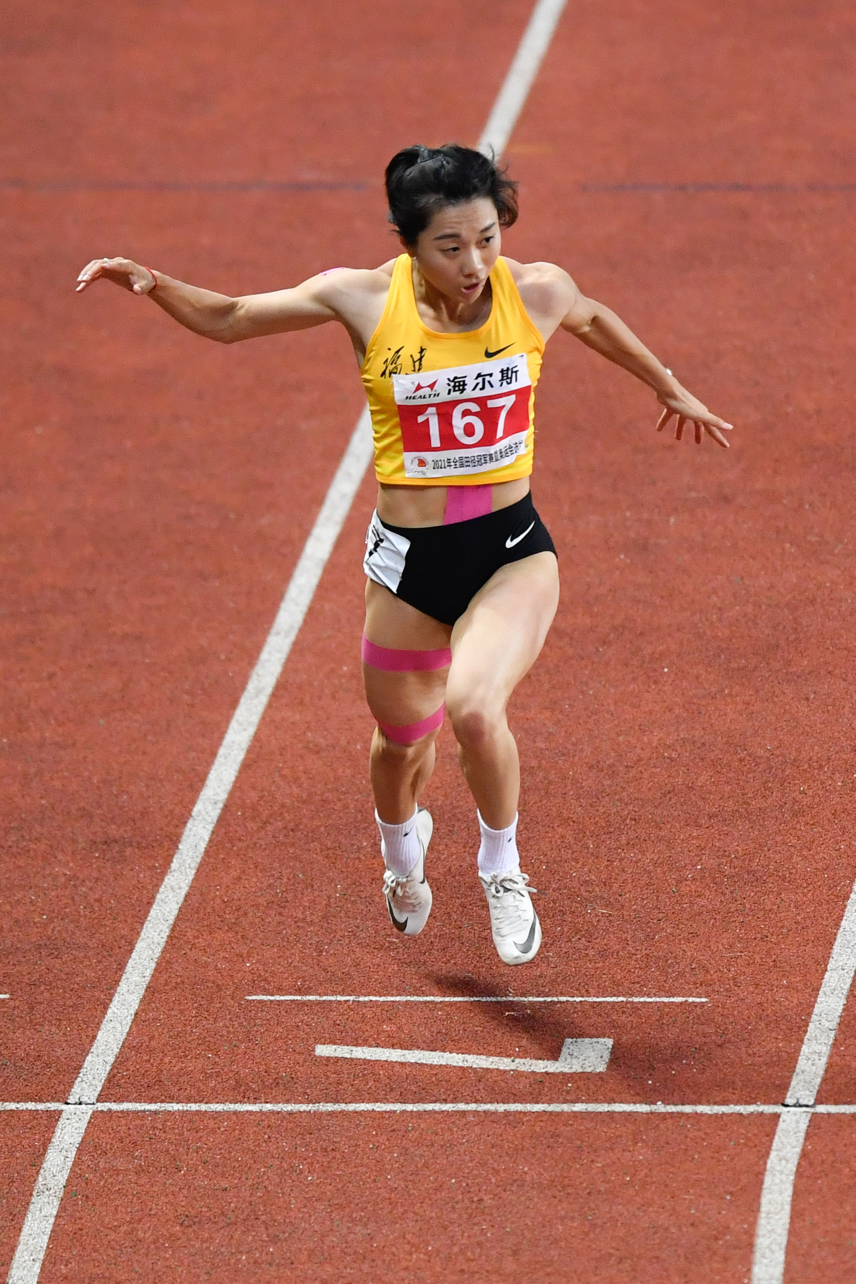 田径——全国冠军赛:葛曼棋夺得女子100米冠军