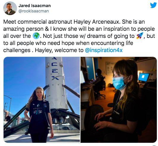 首位残障宇航员：美29岁女子将带假肢绕地球飞行5天