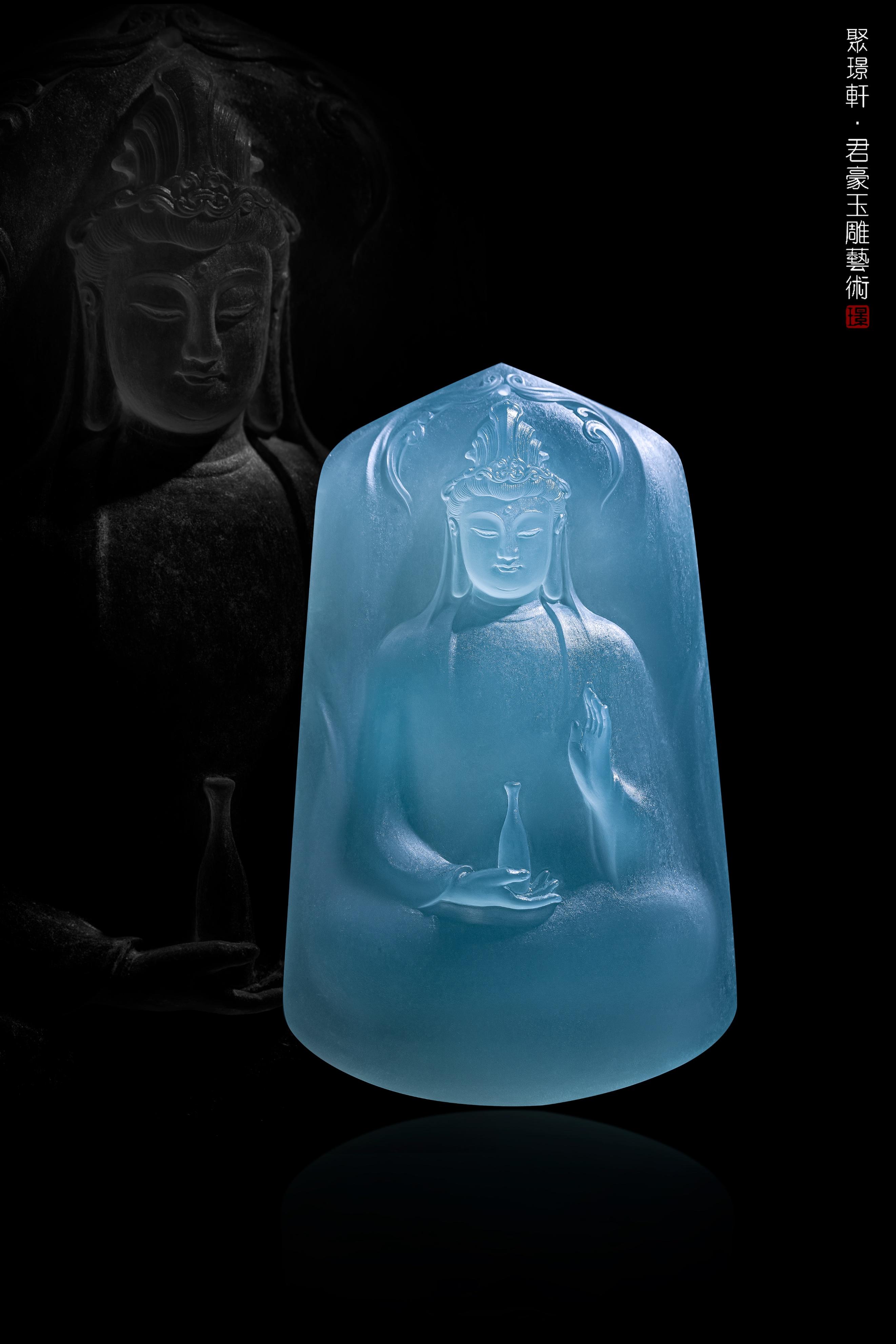 百万级观音翡翠,怎样结合材料来设计?