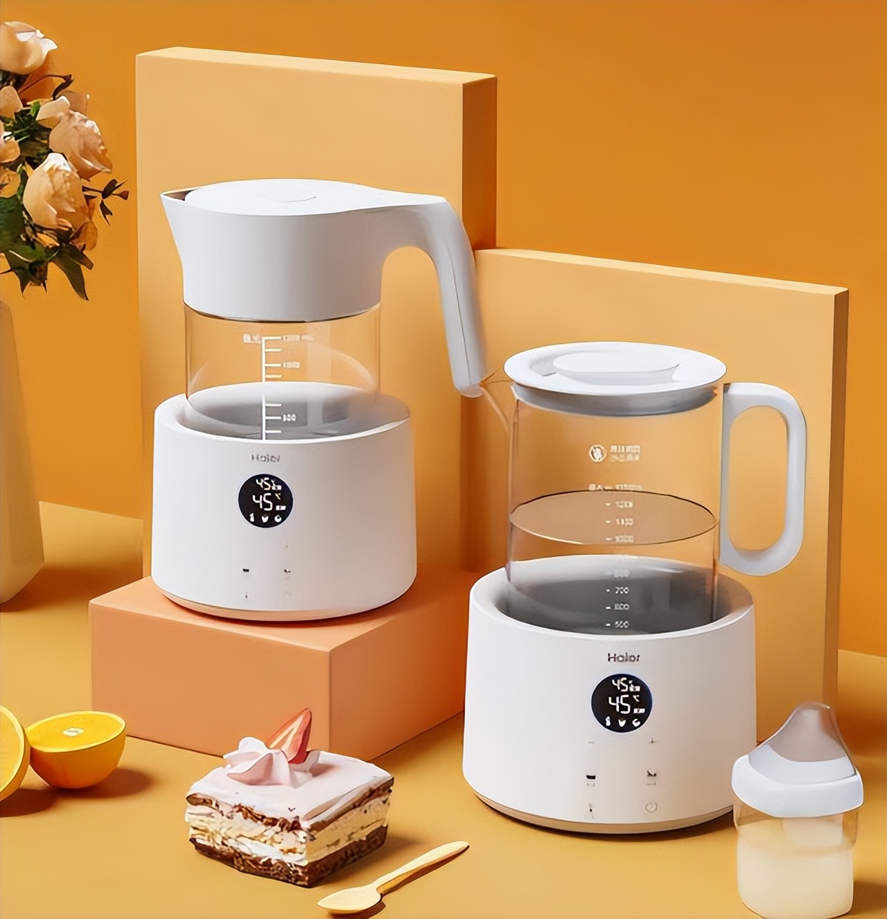 继"小米"后,海尔推出一款爆火恒温水壶,除氯净化冲奶粉更放心