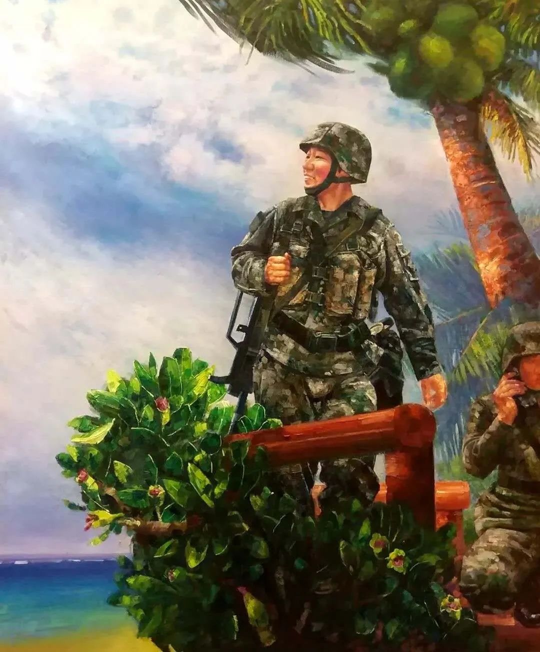 庆祝海南解放七十周年——当代美术大家黄信驹作品展定安举行