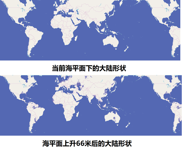 假如30年后海平面上涨1000米,世界会是什么样子?