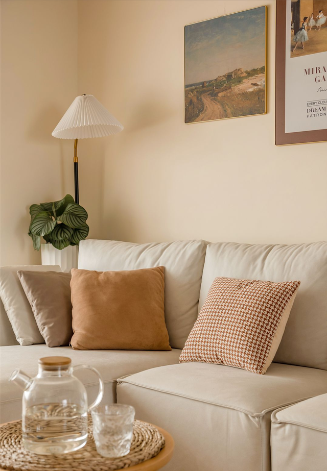 100平可可蛋奶色治愈系美宅,这才是生活的烟火味!