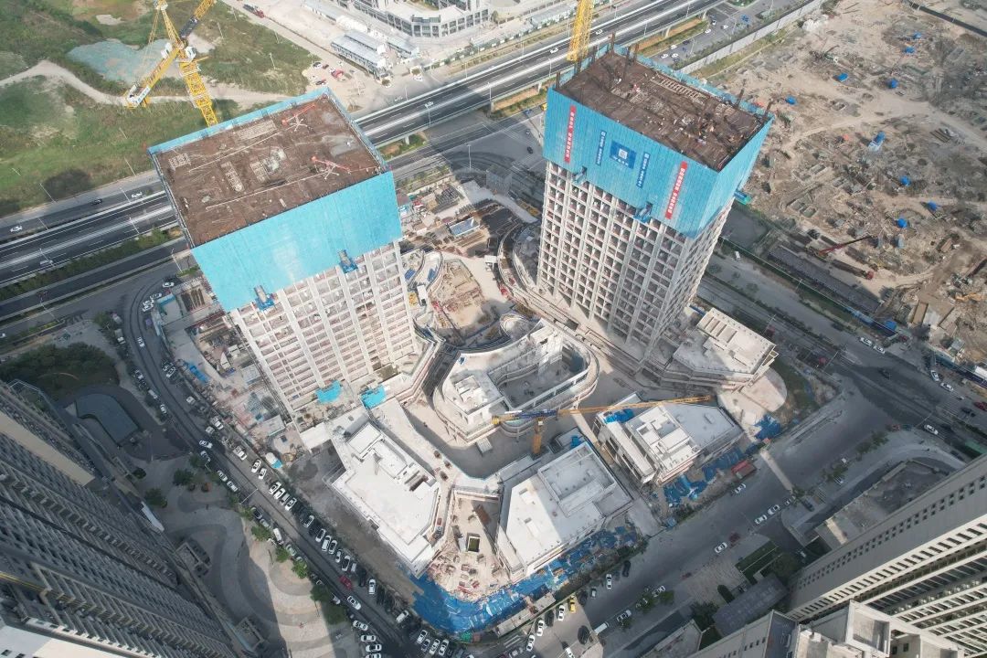 212米 192米!温州"新希望三江立体城"已建至近百米高!