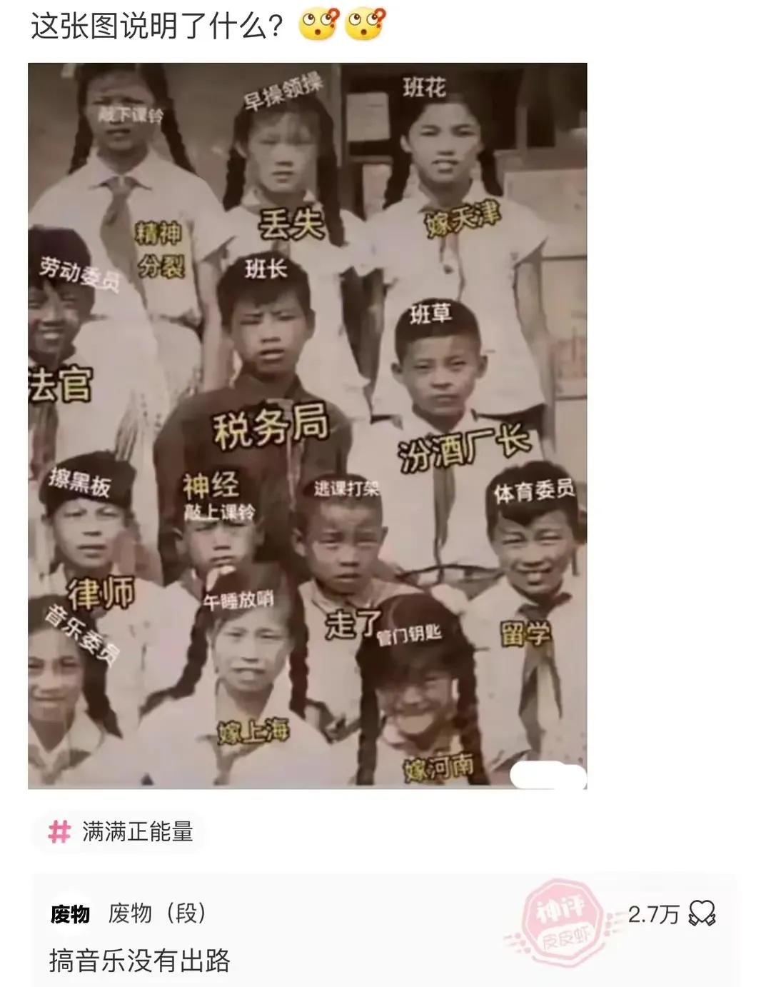 神评爆笑系列:同学集体照,看来敲钟挺费脑子啊