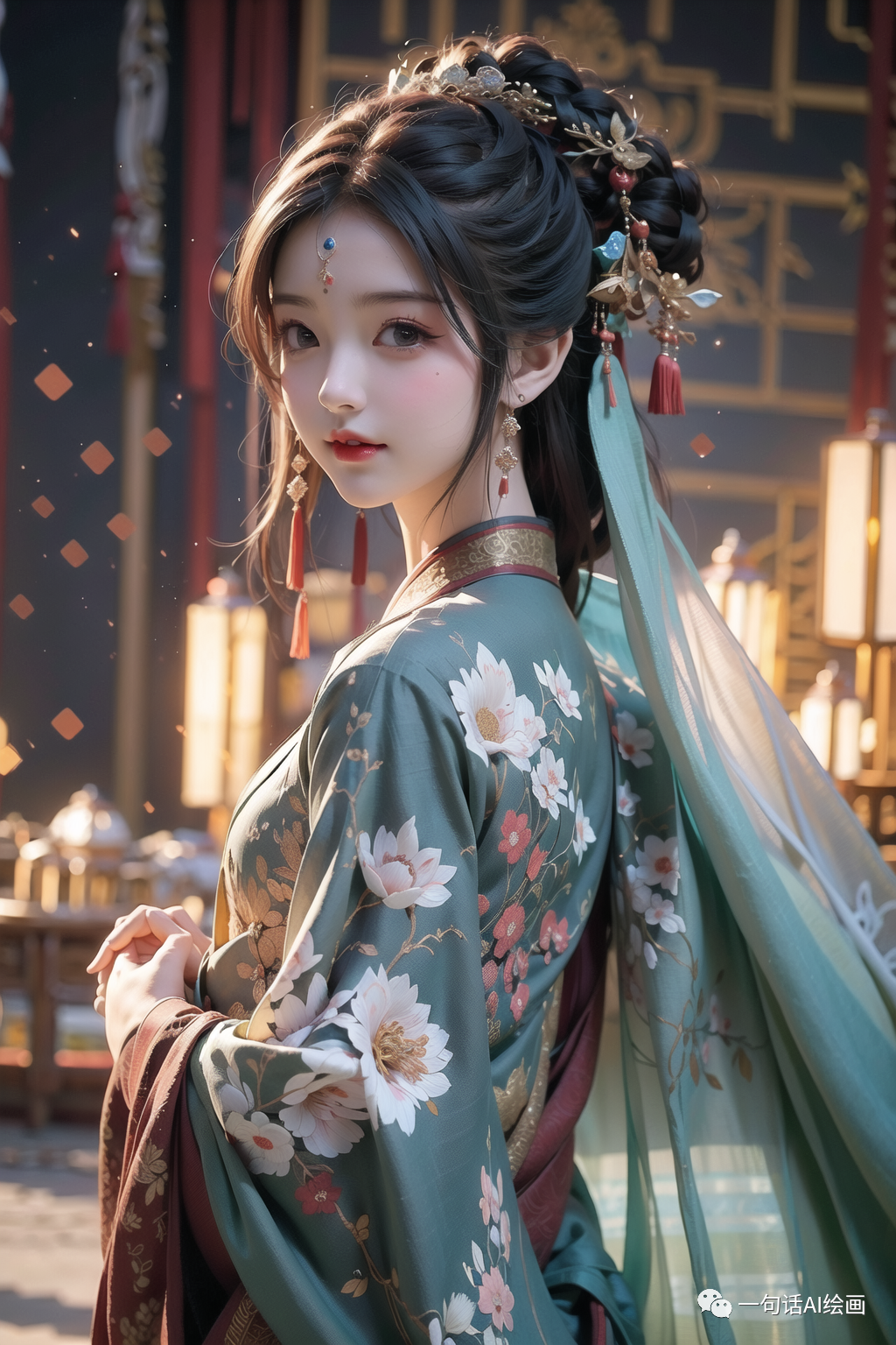 ai绘画|古装侠女风格