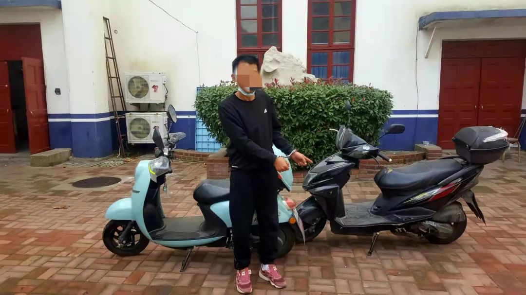 市北:惯偷专偷摩托车 刚出监狱又被抓