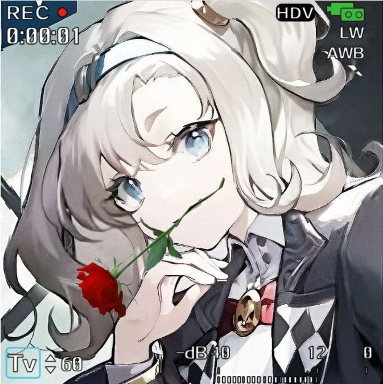 和朋友聊天的时候心血来潮发了个玫瑰表情 结果和玛蒂尔达好配 就又心