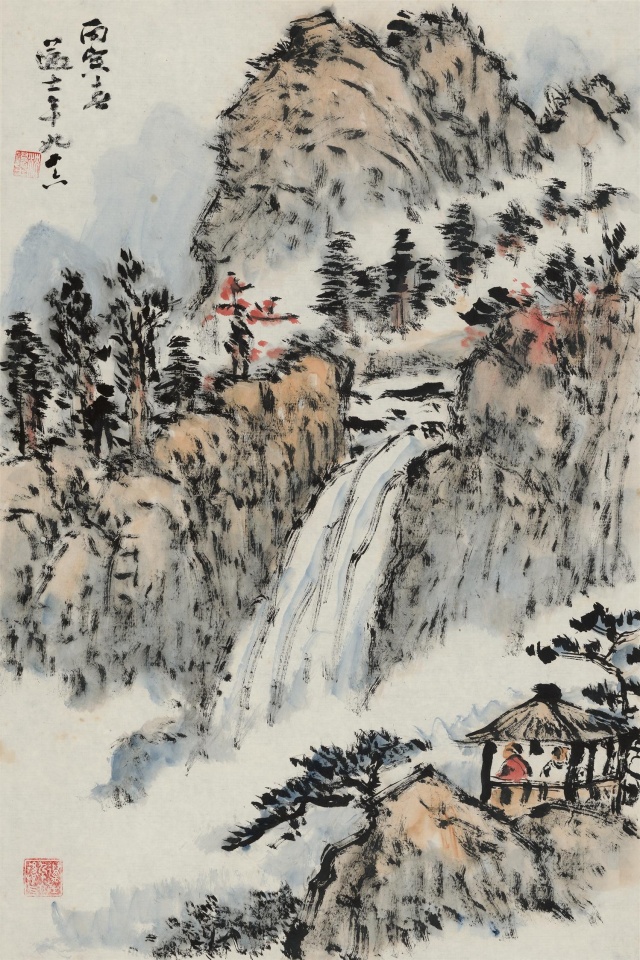 【中华艺术宫 | 轻悦读】沈迈士《山水》:山水相映生辉