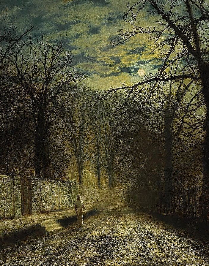 擅长画"月光"的油画大师︱英国画家阿特金森·格里姆肖作品