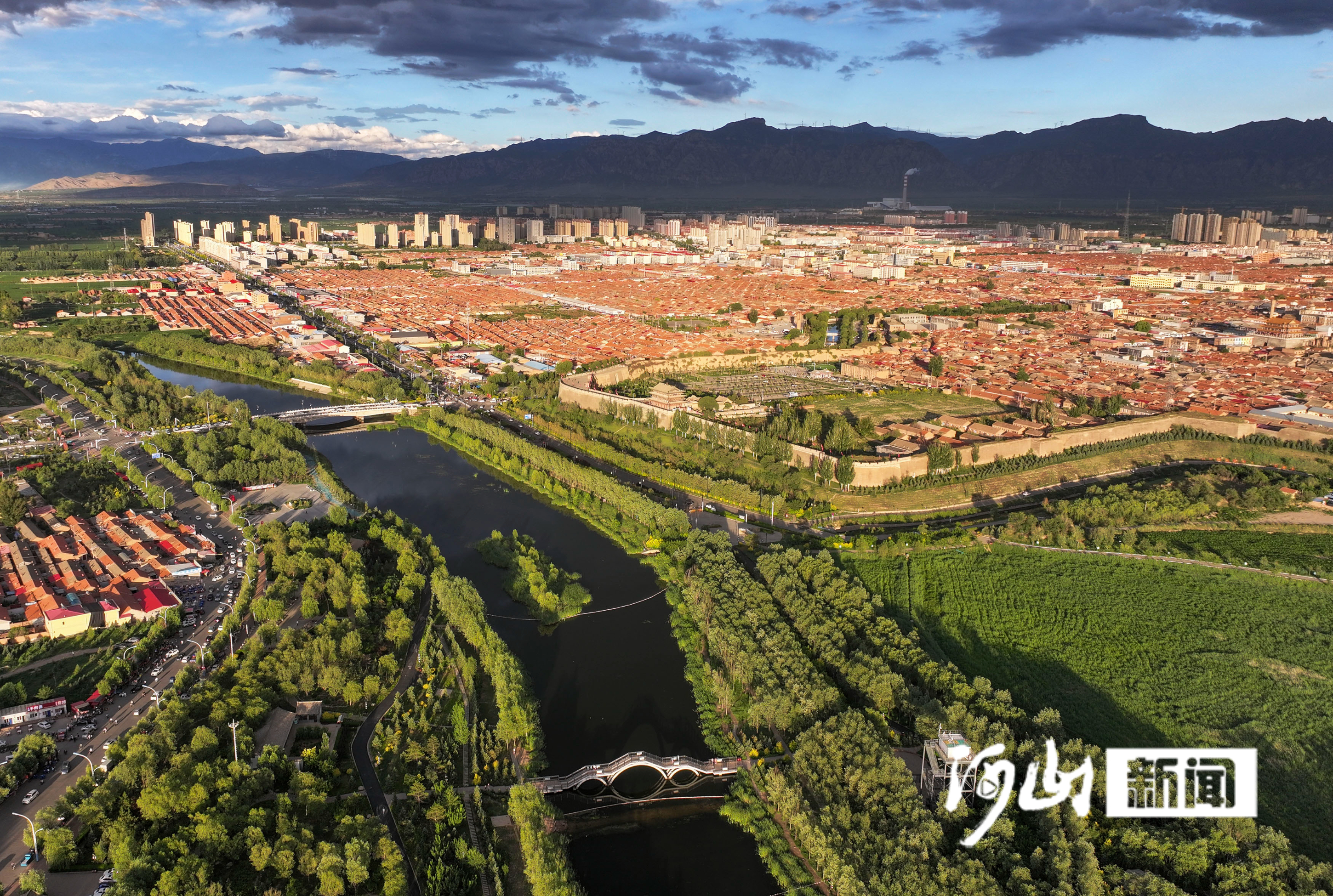 蔚县壶流河国家湿地公园美景如画