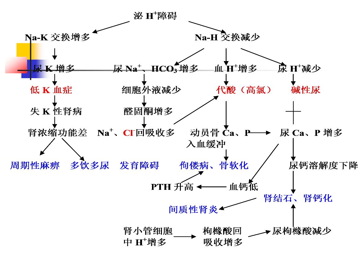 若出现代谢异常的状况,患罕见疾病肾小管性酸中毒,发病症状明显