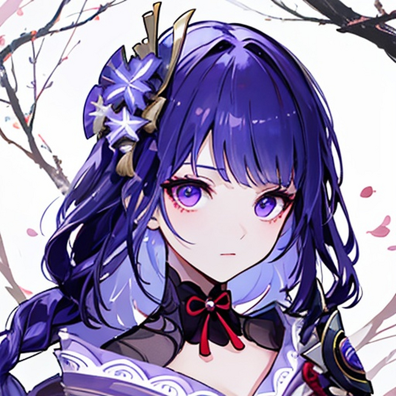 [鼓掌]ai绘画生成原神雷电将军头像,这感觉很棒[鼓掌]  [赞同]使用