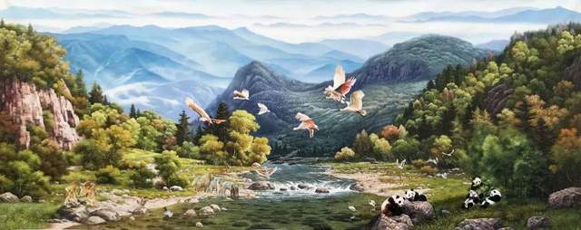 「对话·秦岭」俄裔油画家晏子:朱鹮故事描绘生态之变