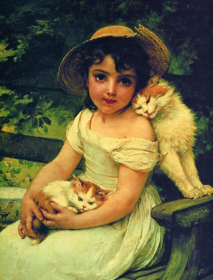 艺术名画︱古典油画大师眼中的猫咪作品