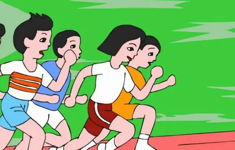 中考体育漫画图片