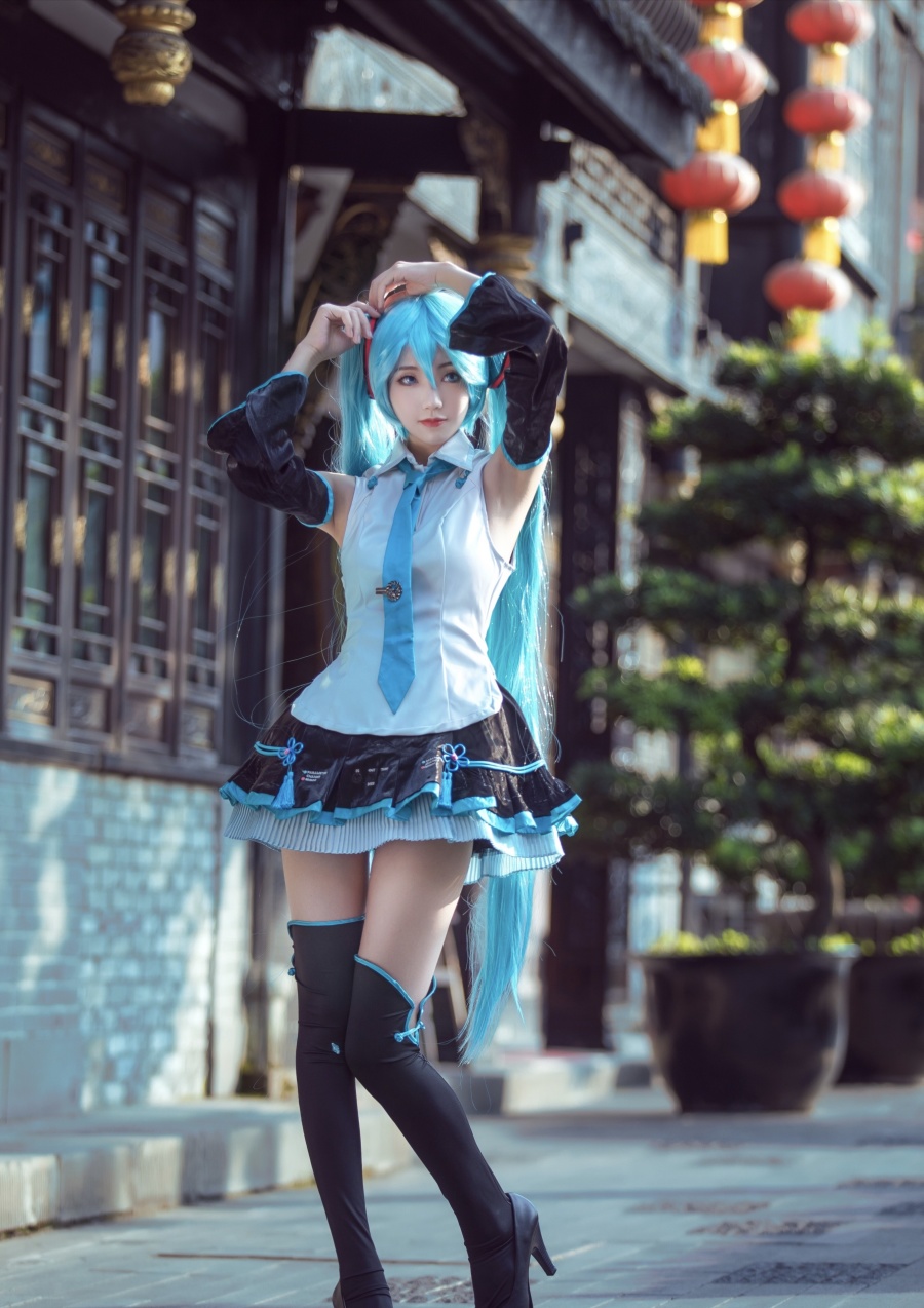 cosplay:初音未来@冰激灵宝宝