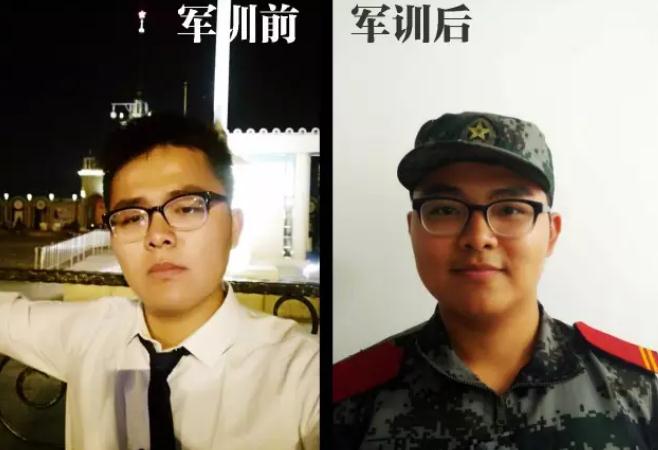 大学生晒出军训前后对比照,自带"阴影"效果,网友调侃太真实了