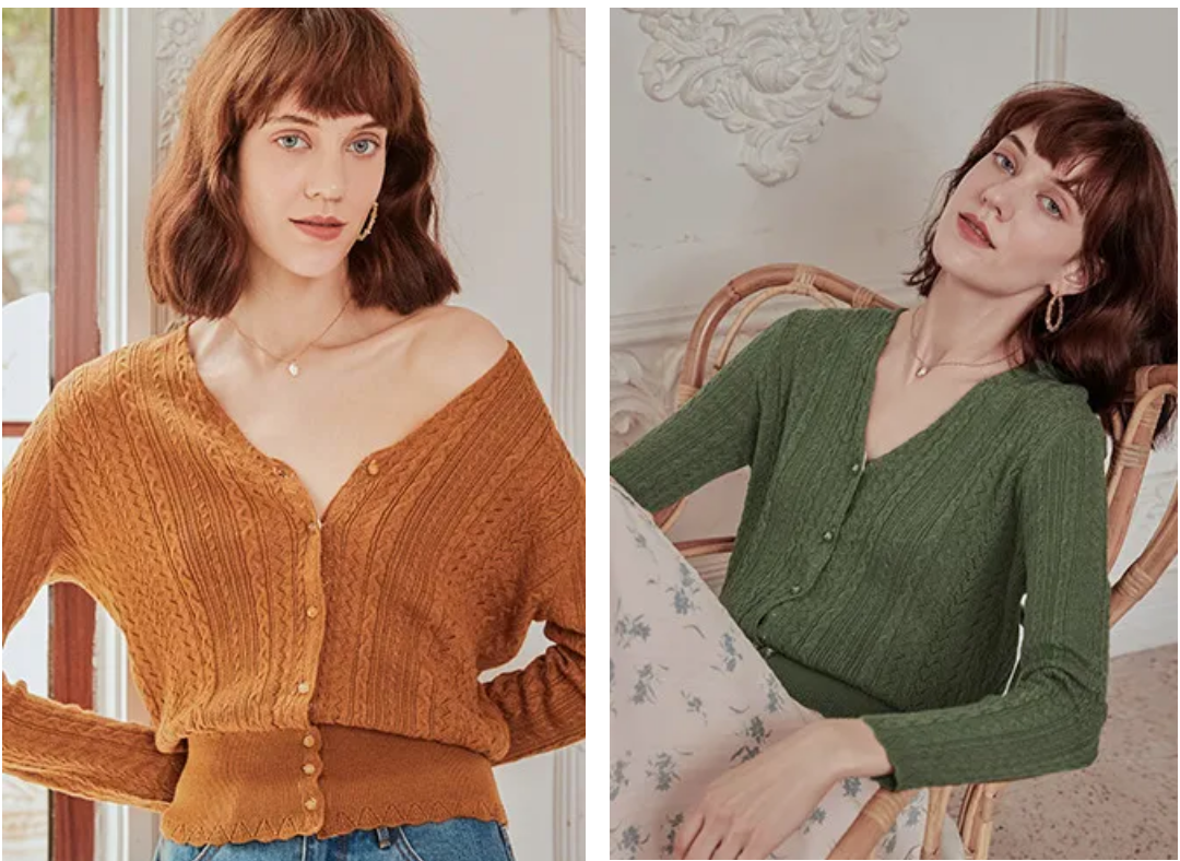 早秋爆火的"奶奶衫",这样穿太洋气!