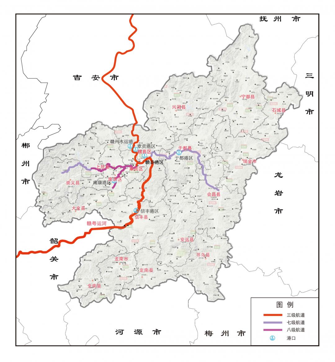 兵分多路!赣州未来铁路,高速公路,水运,机场规划示意图来了!