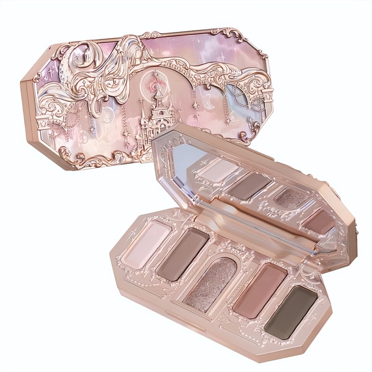 直接被美哭!花知晓月光人鱼眼影盘,腮红,唇釉……包装色泽超美