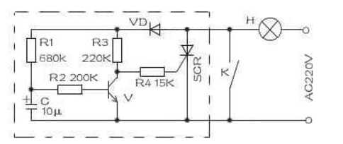 国芯思辰富芯微单向可控硅rc10替代st的tyn610(附延时照明灯方案)