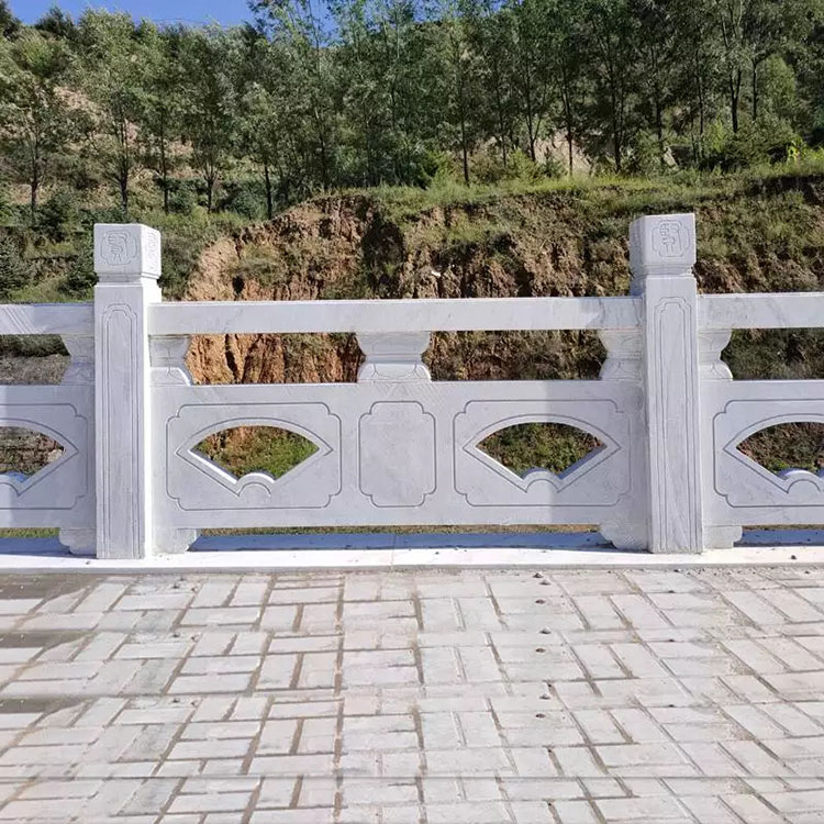 公园河道桥梁石栏板 花岗岩桥边石护栏