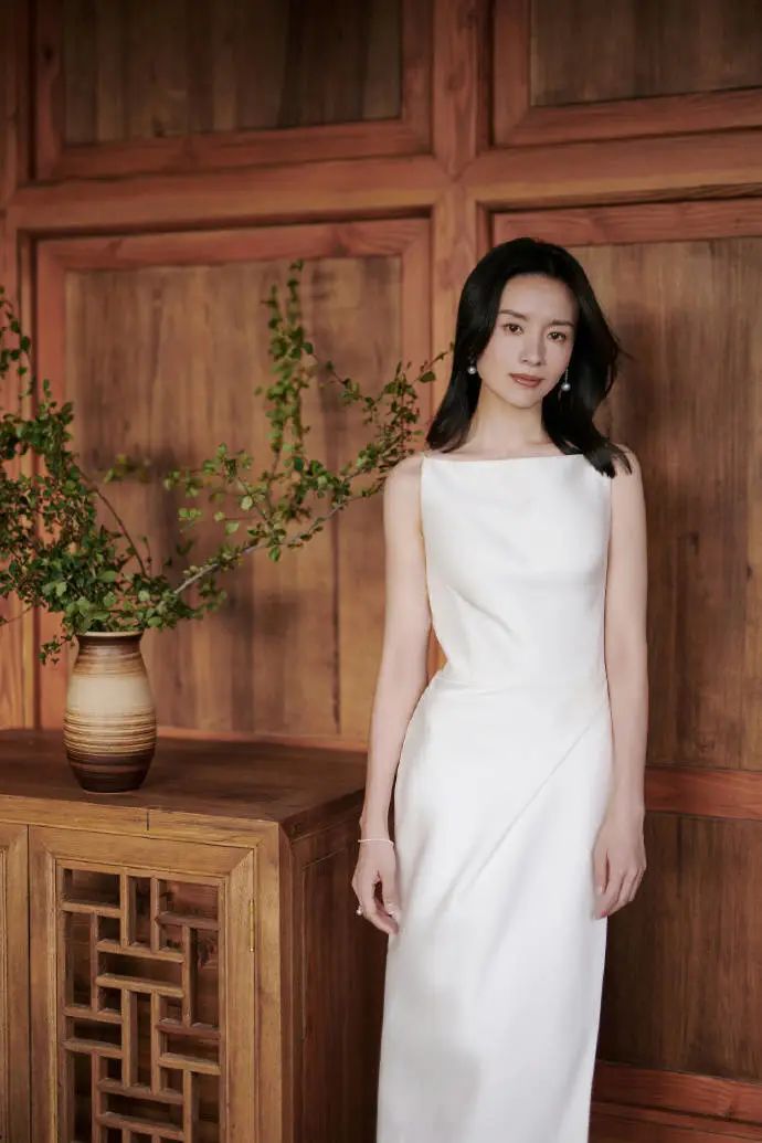 董洁工作室分享的一组造型写真,妩媚而高雅!