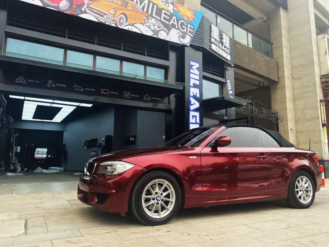 宝马120i改色分享丨液态金属龙血红