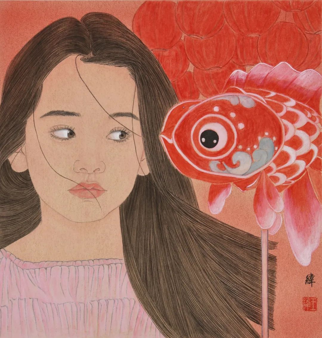 动人心弦的工笔柔情丨王纬