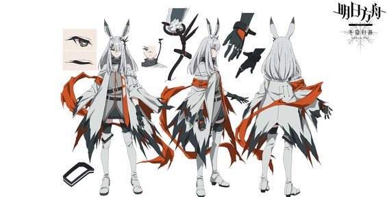 明日方舟冬隐归路:霜星角色设定图公开 首次看到双眼全开的霜星