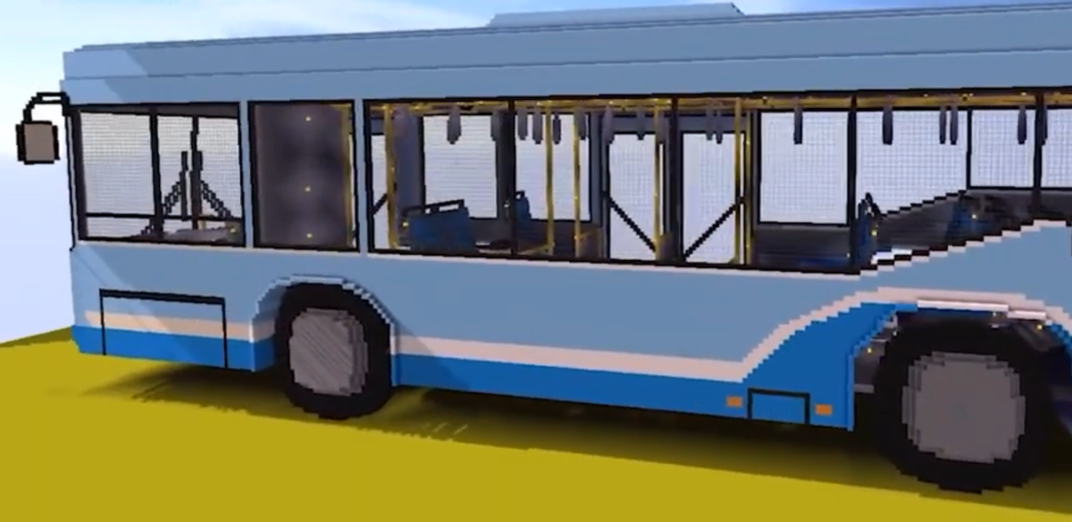 迷你世界:设计公交车模型,除了注意细节,还要兼顾几个方面!