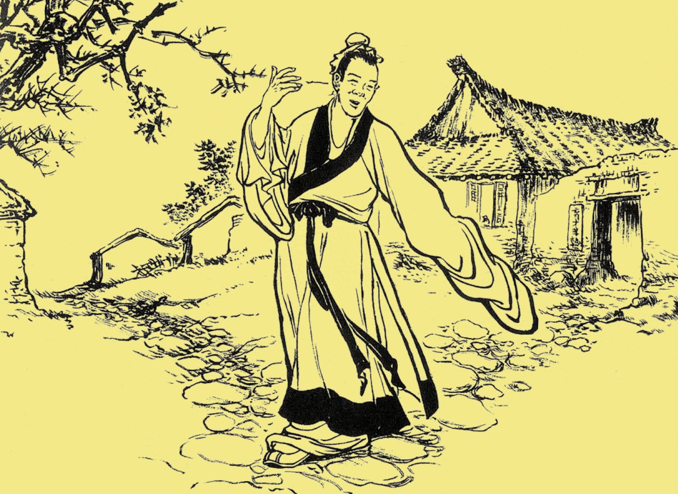 民间故事男子听见妻子房间里有其他男人的声音他提起了刀