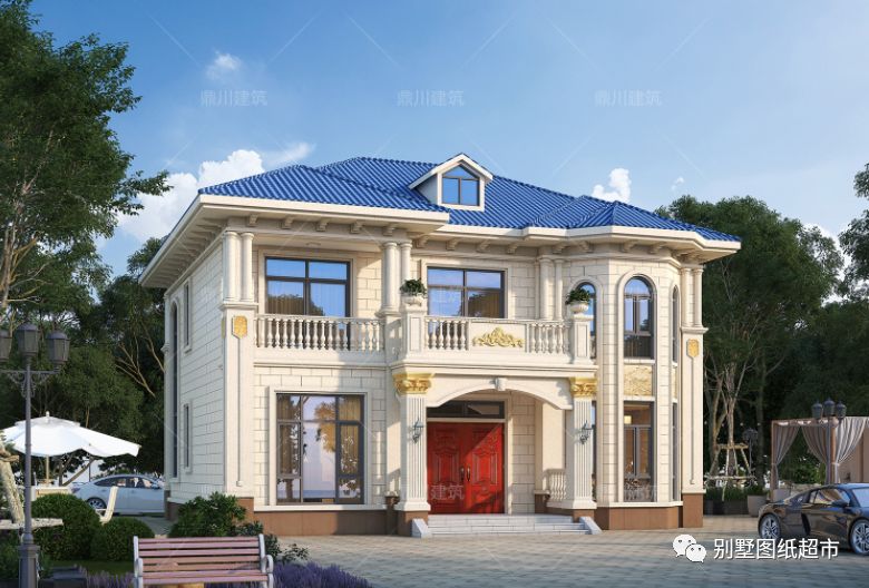 7套开间12米农村二层别墅,年轻人很喜欢,老一辈也赞不绝口