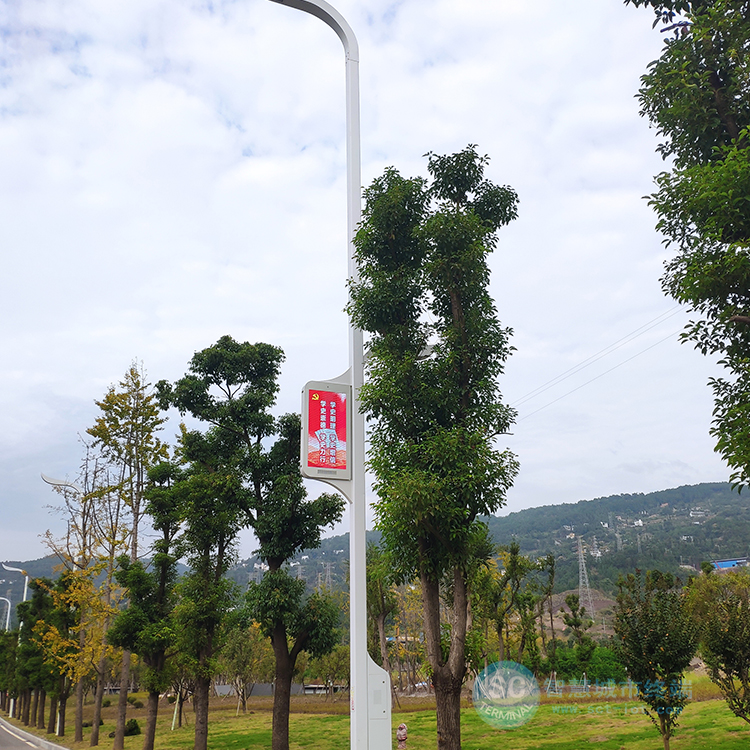 灯杆屏的产品知识-智慧路灯屏的户外应用优势