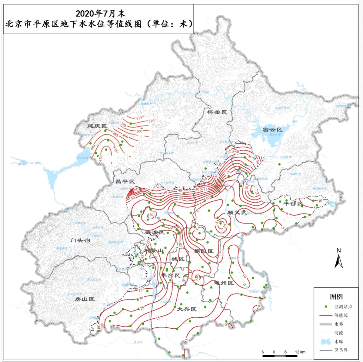北京地下水1个月增了1.8亿立方米,水位平均回升0.36米