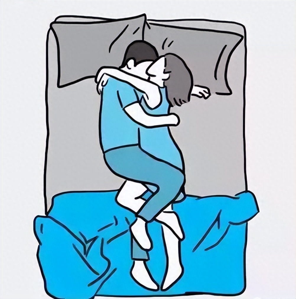 7种常见的夫妻睡姿,第6种睡姿的夫妻感情最好,你们是哪一种?