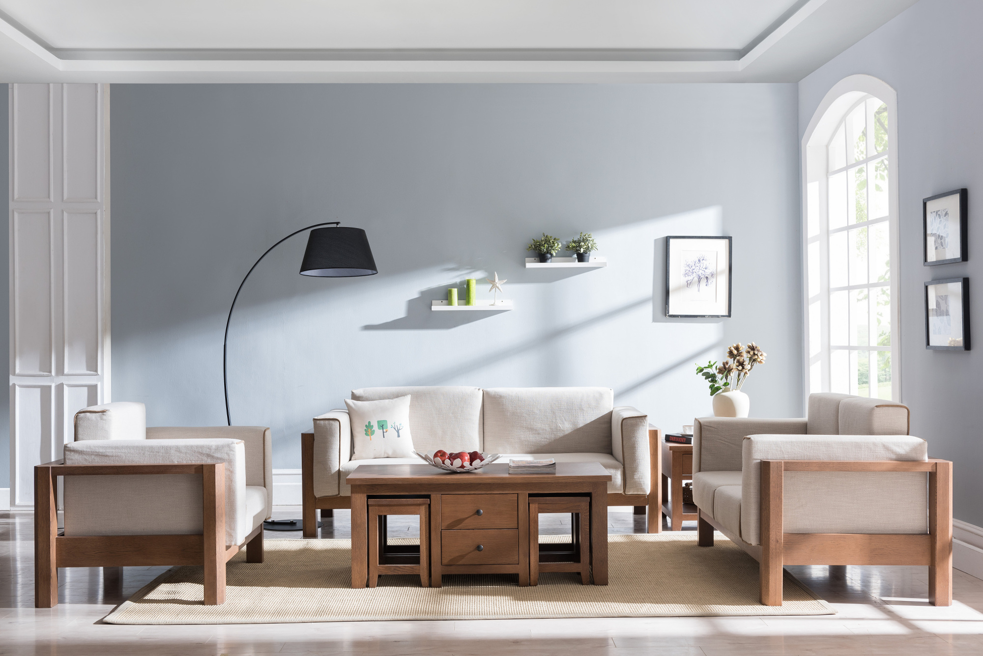 搭配好北欧风格家居的设计"硬装"与"软装"元素,让家居更温馨