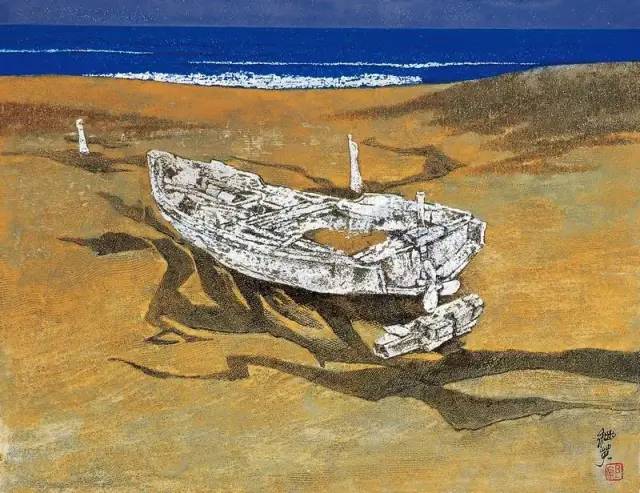 中国工笔画学会理事,郭继英《船》系列作品