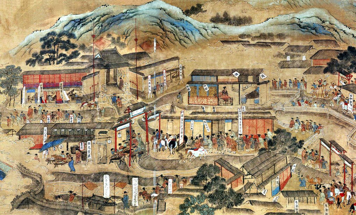 仇英《南都繁会图》:500年前江南都市"丽人"们的生活百景图