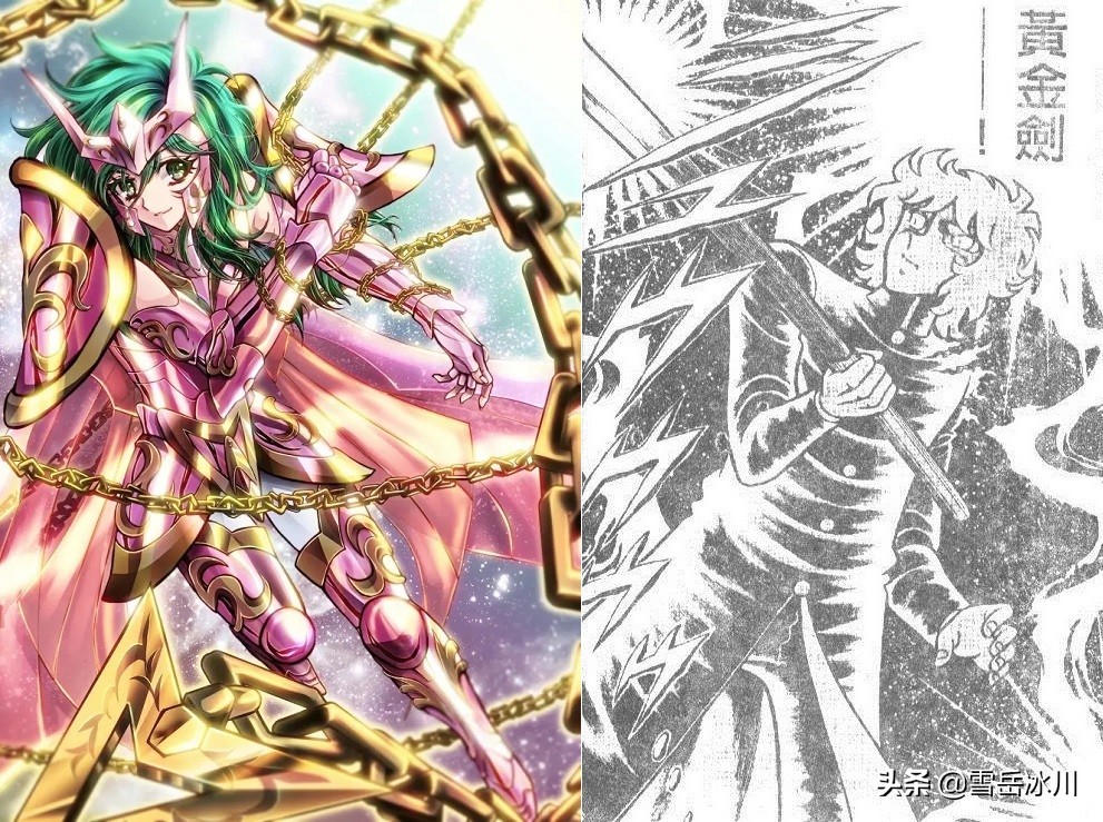 风魔小次郎:十把圣剑的力量和哪十位圣斗士匹配?