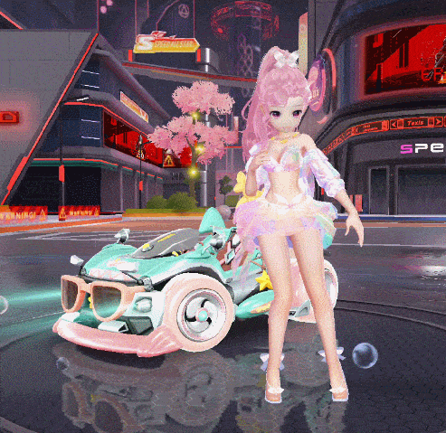 清凉夏装搭配酷炫墨镜,银色短发尽显帅气;夏日的色彩印在性感比基尼中