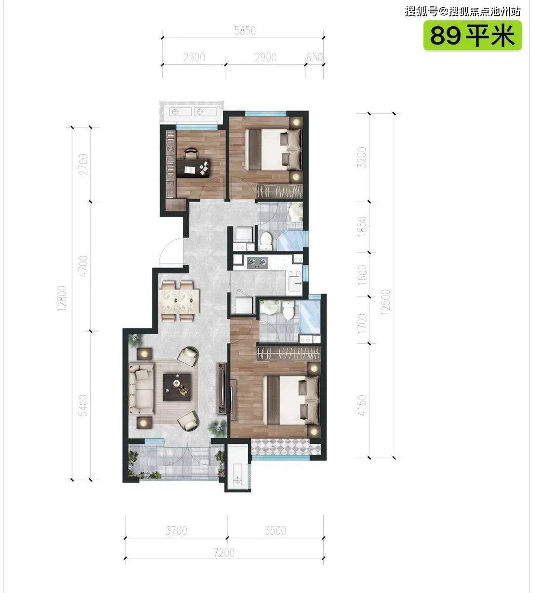 合景天汇户型图图片