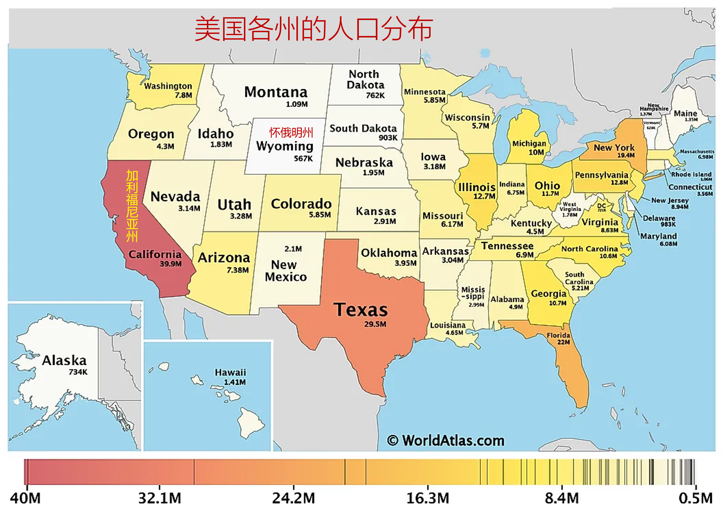 美国人口:分布,来源和未来