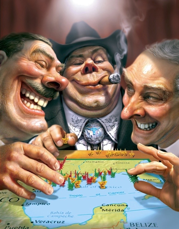 超厉害的戏剧性以及扭曲讽刺但又现实的风格插画作品︱艺术名画