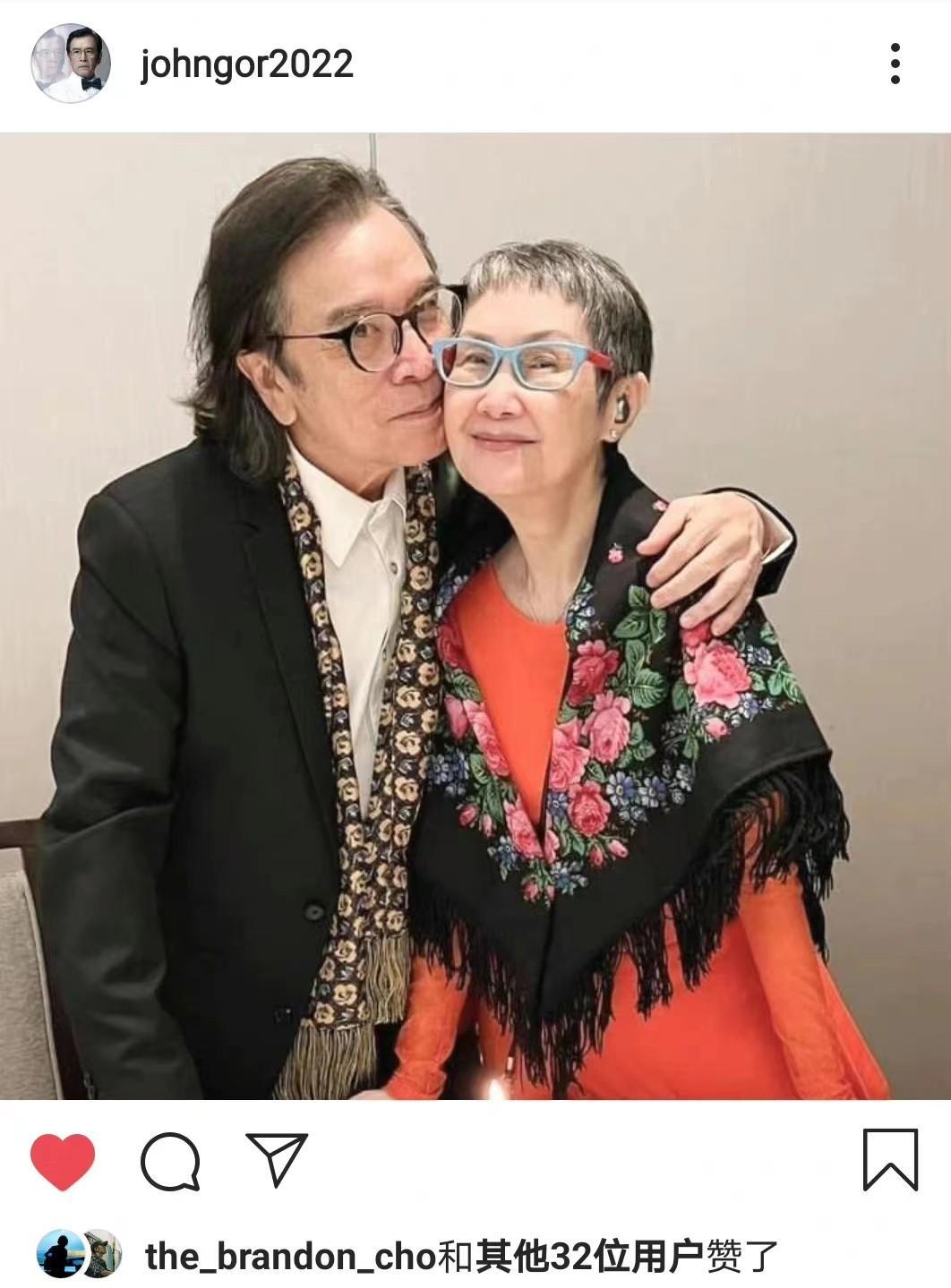 姜大卫为老婆过生日,脸颊亲吻,曾被怀疑是周杰伦的爸爸